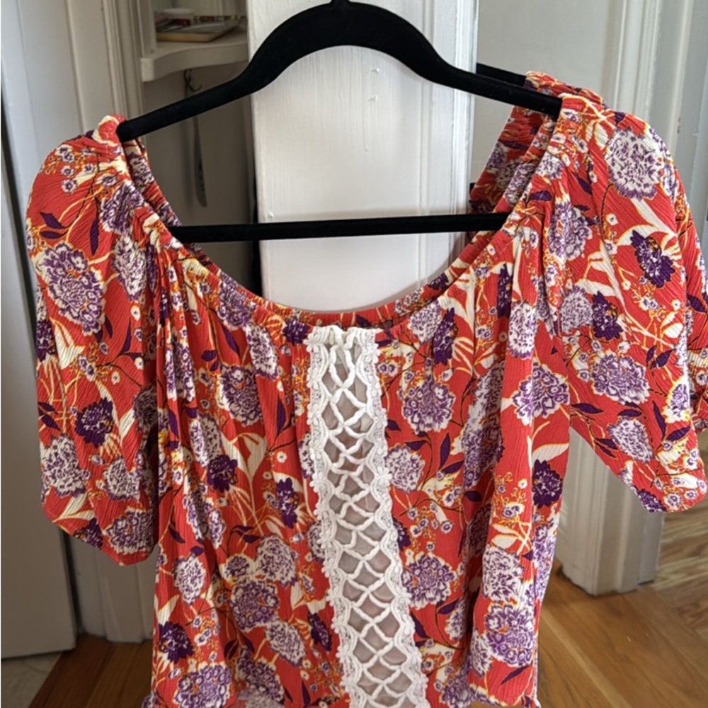 Vibrant Floral Boho Top – Perfect for Summer!